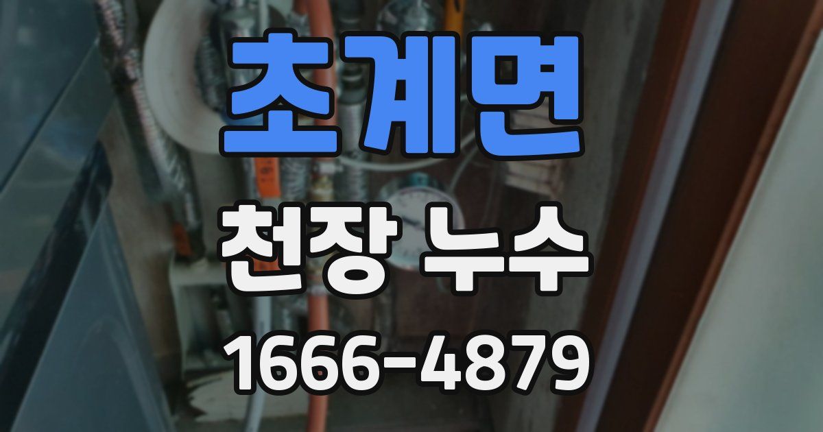 초계면 천장 누수