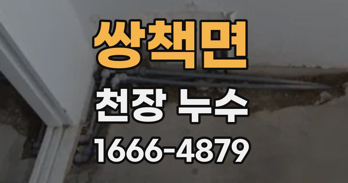 쌍책면 천장 누수