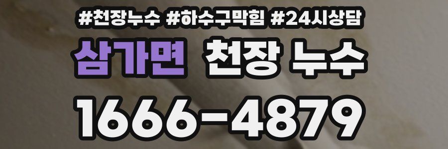 삼가면 천장 누수