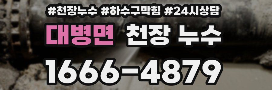 대병면 천장 누수