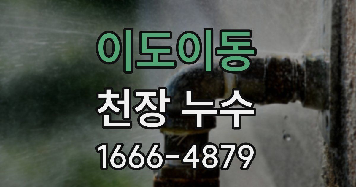 이도이동 천장 누수