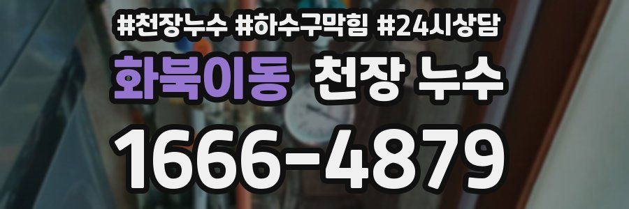 화북이동 천장 누수