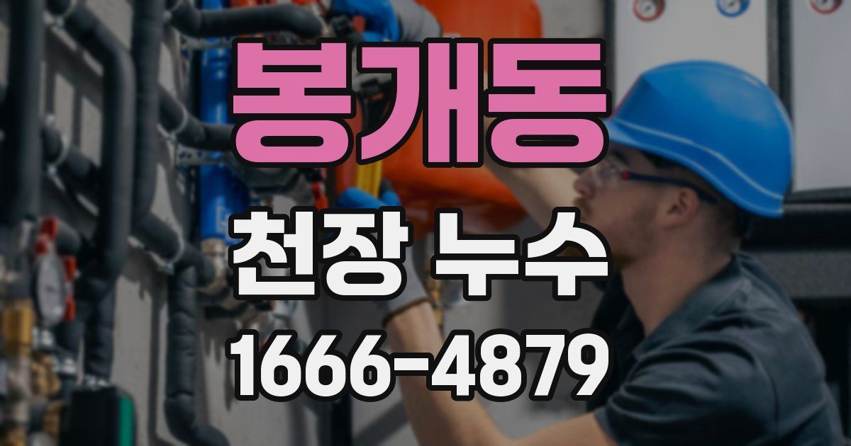 봉개동 천장 누수