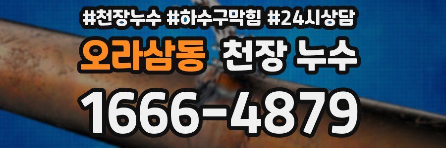 오라삼동 천장 누수