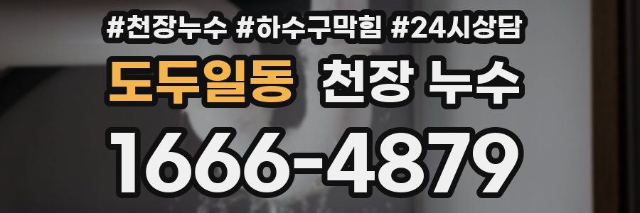 도두일동 천장 누수