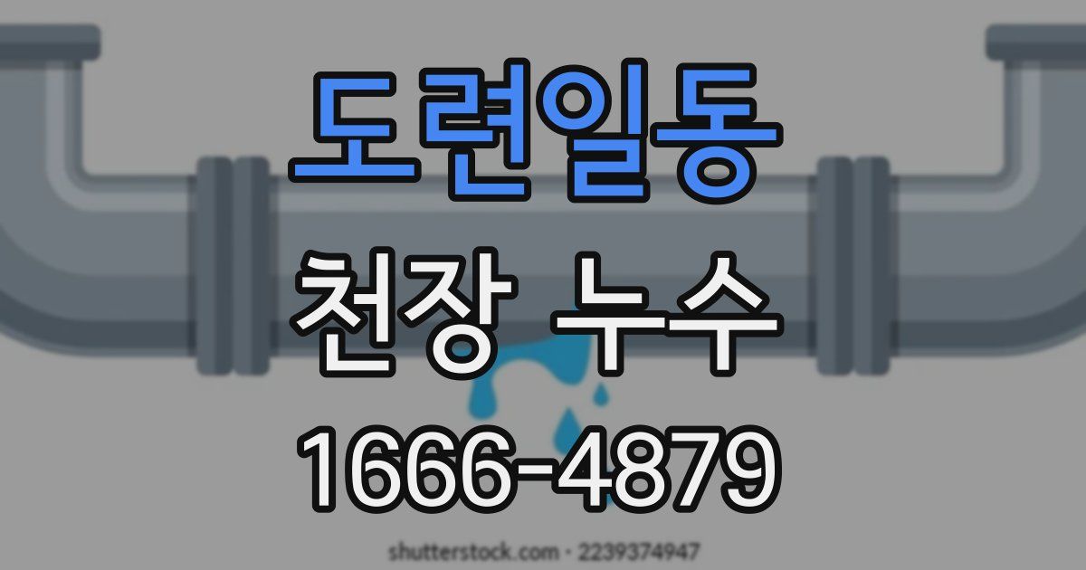 도련일동 천장 누수