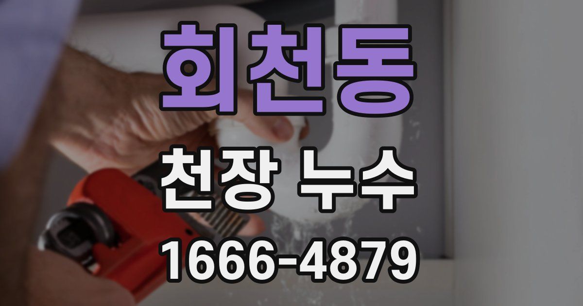 회천동 천장 누수