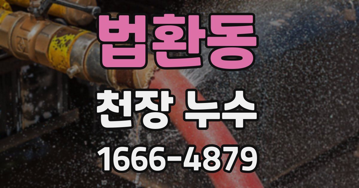 법환동 천장 누수