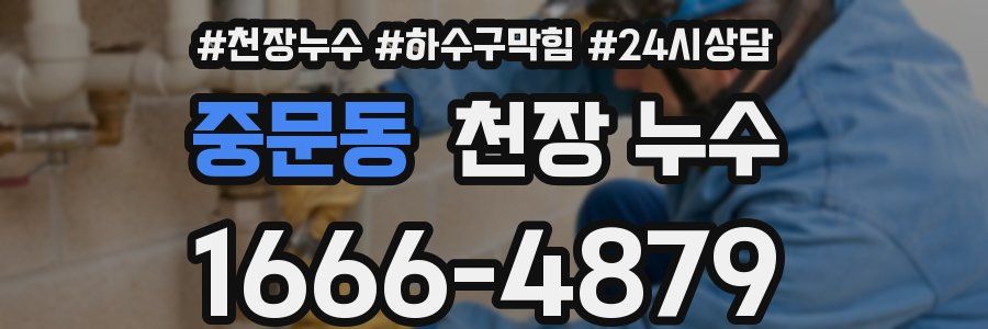 중문동 천장 누수