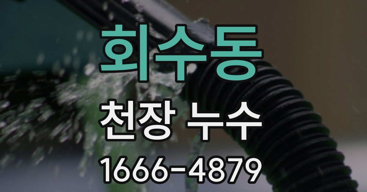 회수동 천장 누수