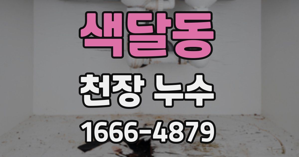 색달동 천장 누수