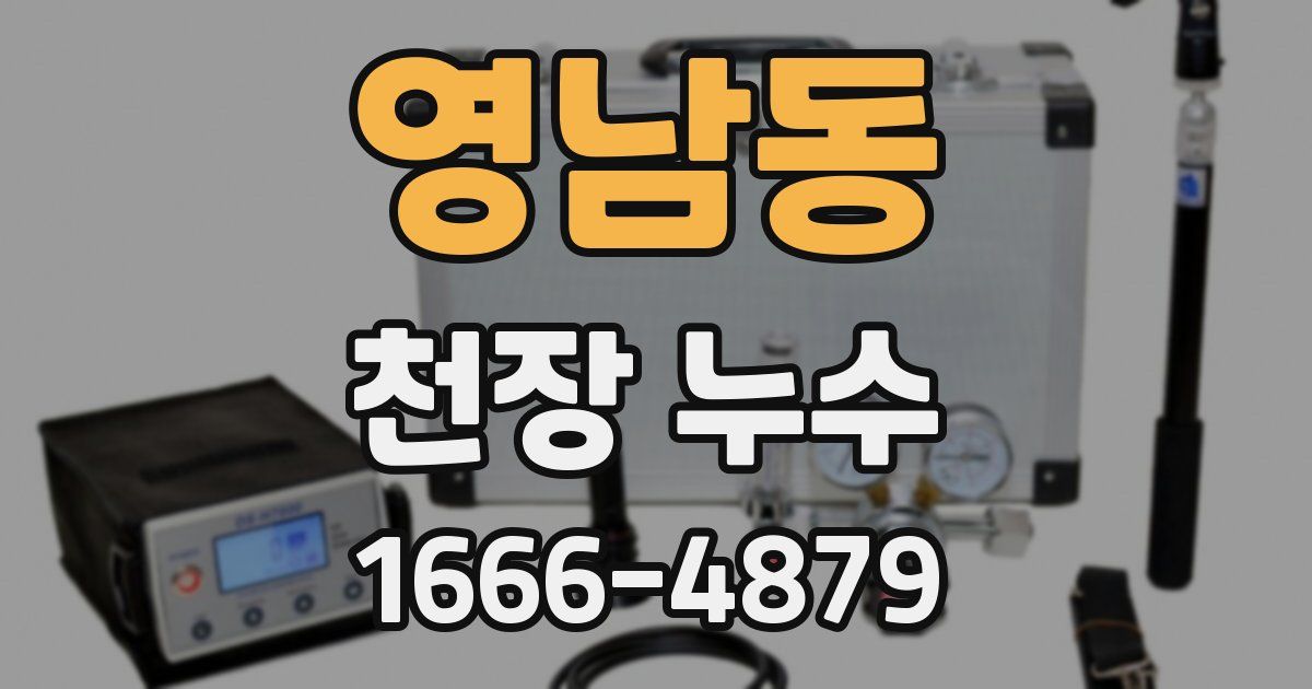 영남동 천장 누수