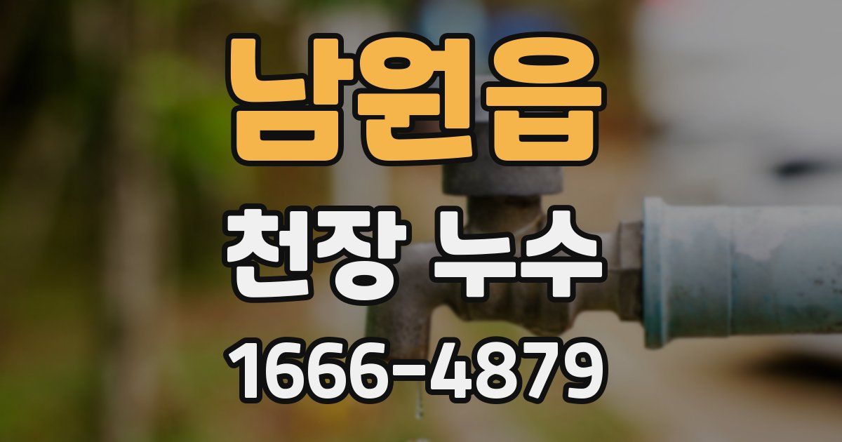 남원읍 천장 누수