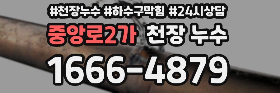 중앙로2가 천장 누수