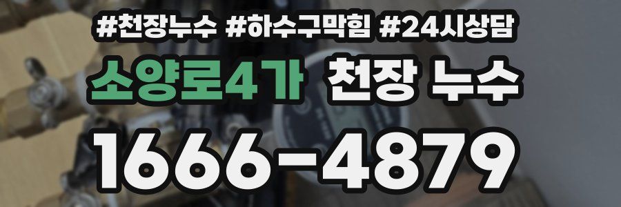 소양로4가 천장 누수