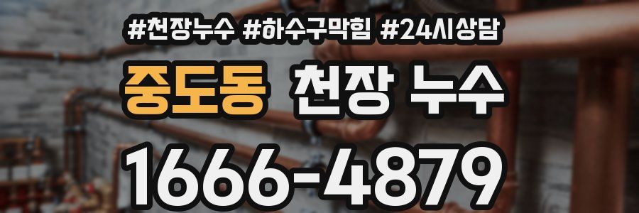 중도동 천장 누수