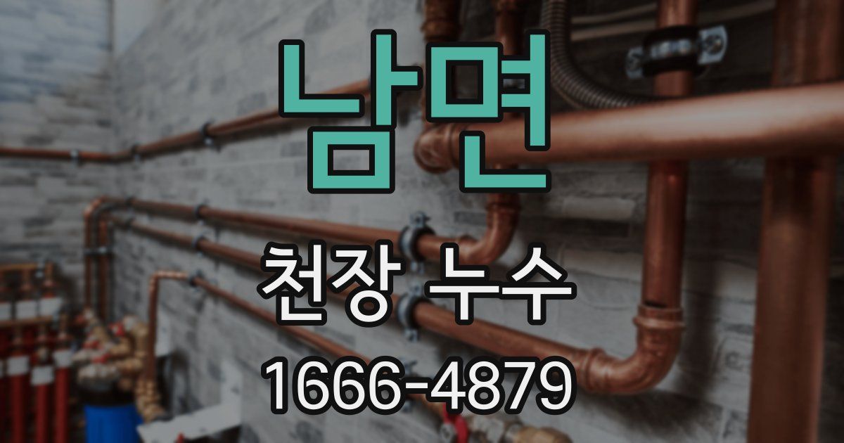 남면 천장 누수