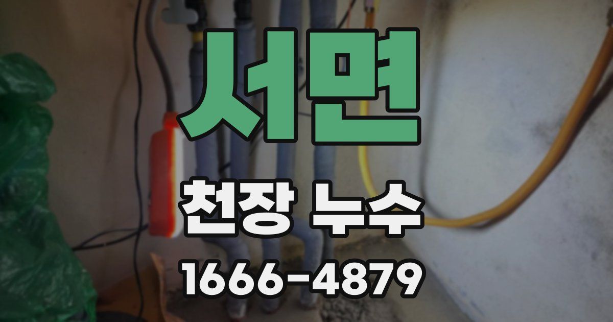 서면 천장 누수