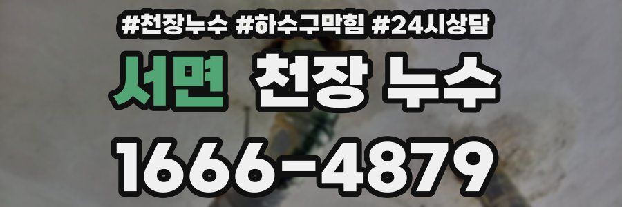서면 천장 누수