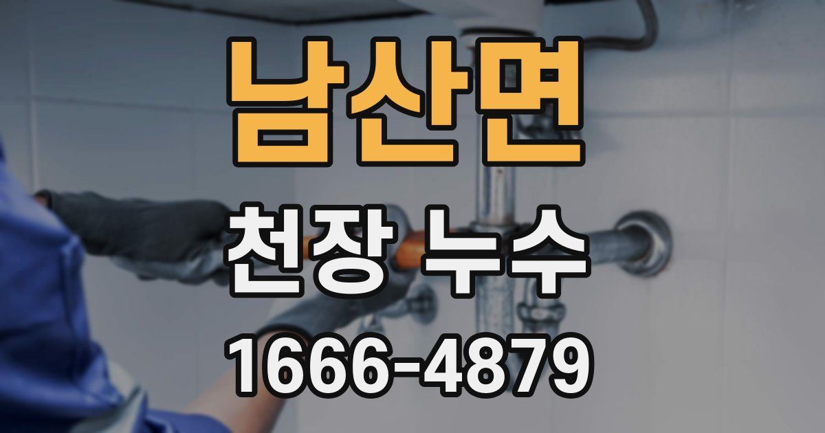 남산면 천장 누수