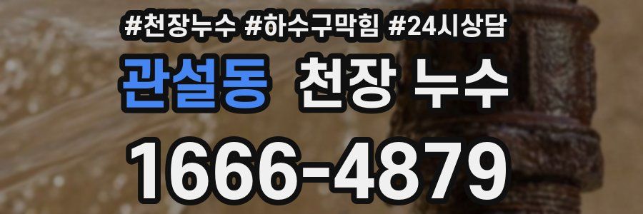 관설동 천장 누수