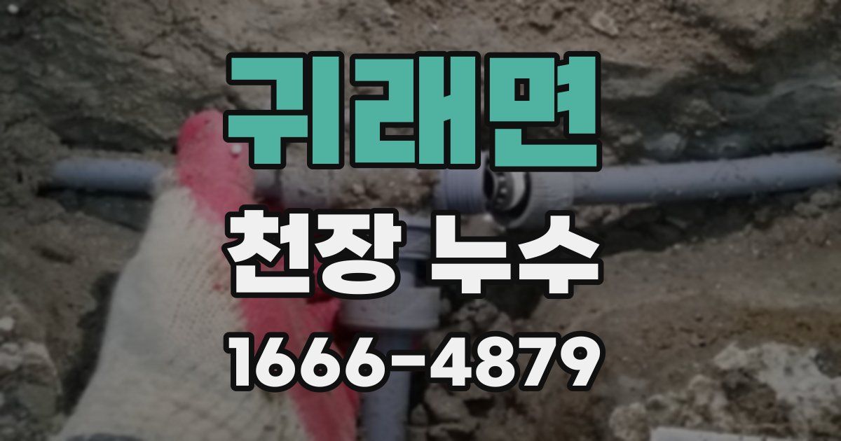 귀래면 천장 누수