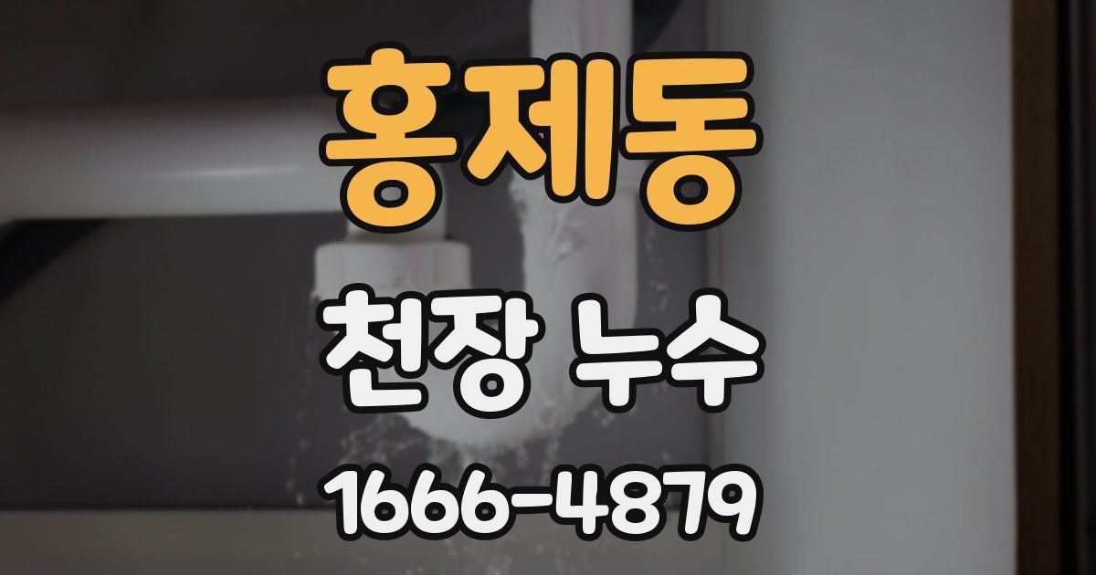 홍제동 천장 누수