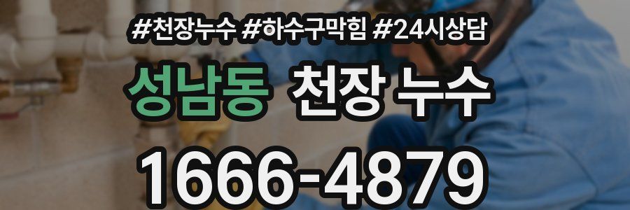 성남동 천장 누수