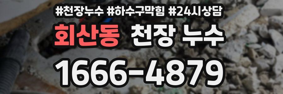 회산동 천장 누수