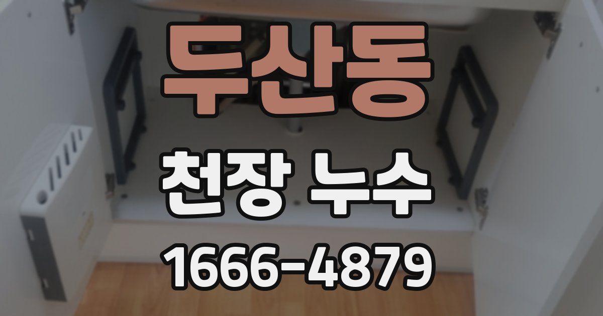 두산동 천장 누수