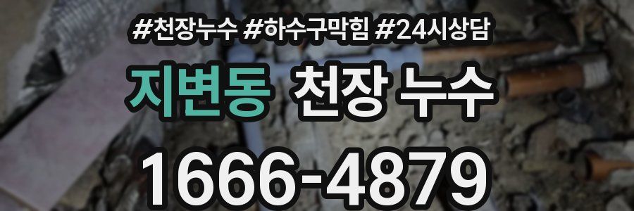 지변동 천장 누수