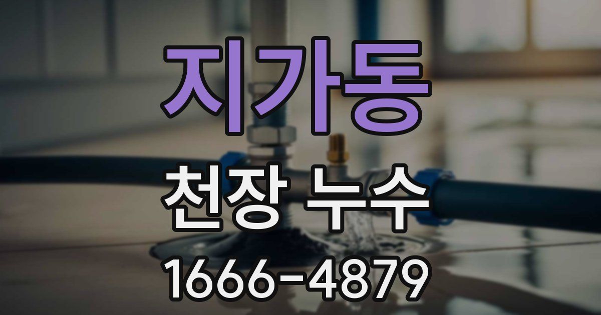 지가동 천장 누수