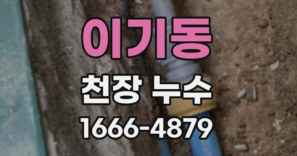 이기동 천장 누수