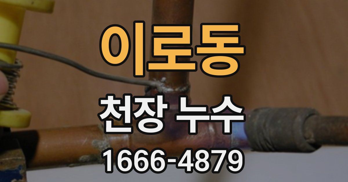 이로동 천장 누수