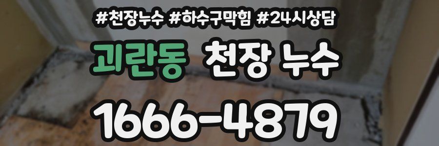 괴란동 천장 누수