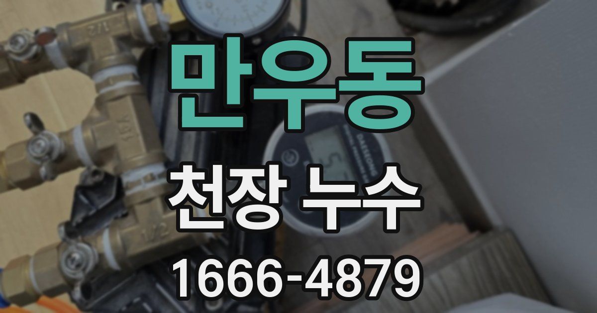 만우동 천장 누수