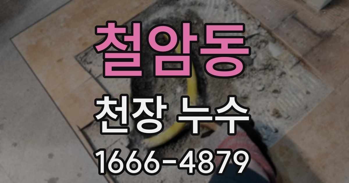 철암동 천장 누수