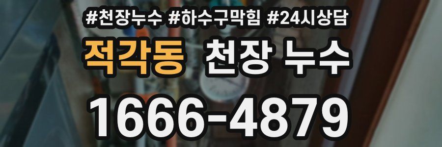 적각동 천장 누수