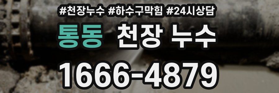 통동 천장 누수