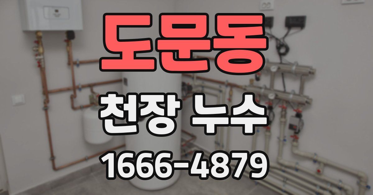 도문동 천장 누수