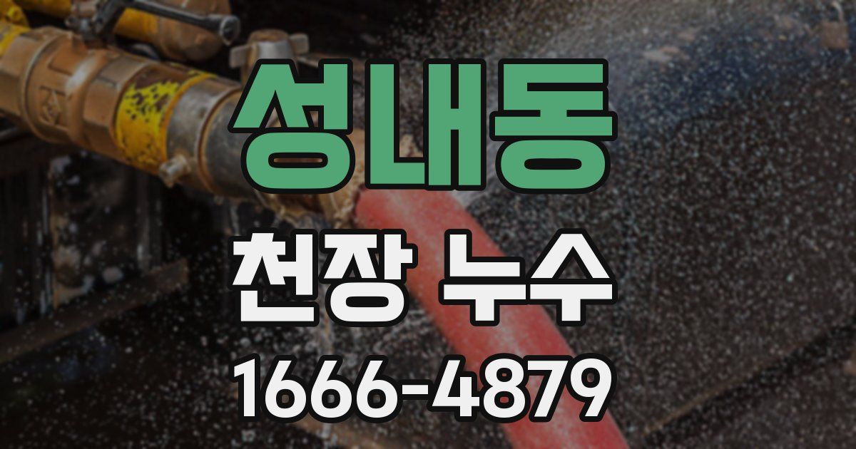 성내동 천장 누수