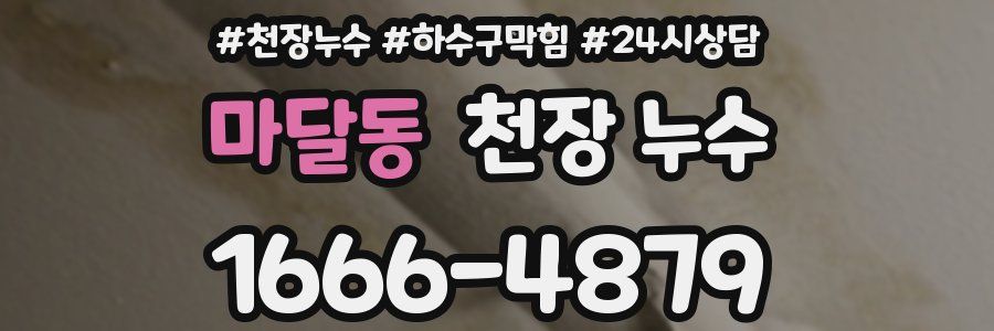 마달동 천장 누수