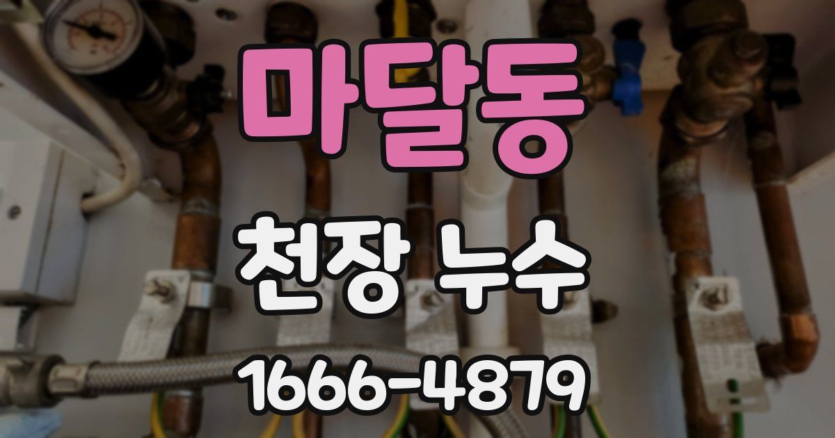 마달동 천장 누수