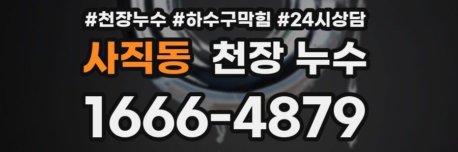 사직동 천장 누수