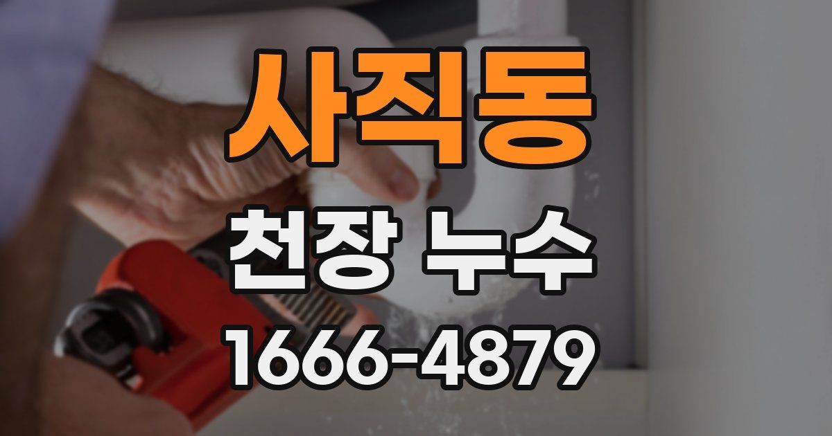 사직동 천장 누수