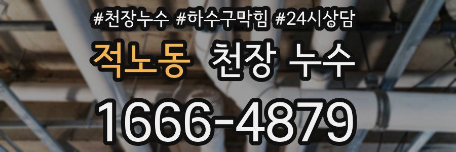 적노동 천장 누수