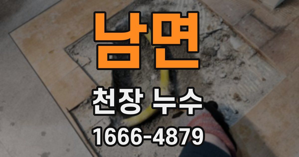 남면 천장 누수