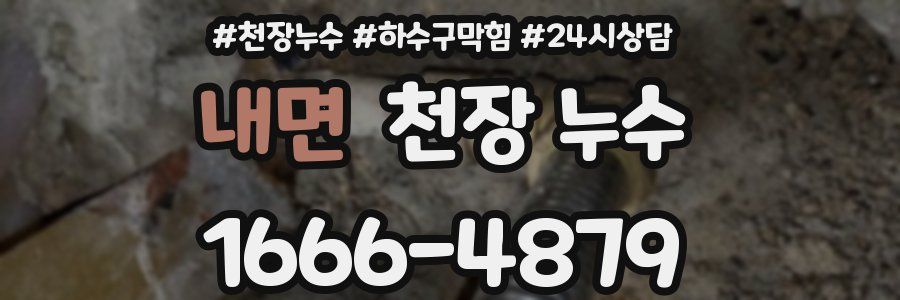 내면 천장 누수