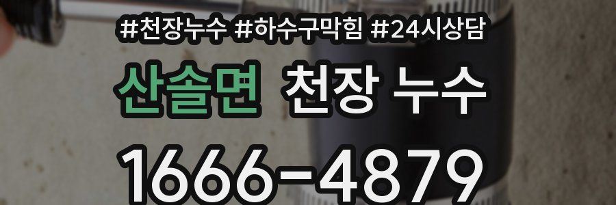 산솔면 천장 누수