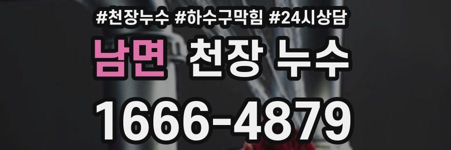 남면 천장 누수